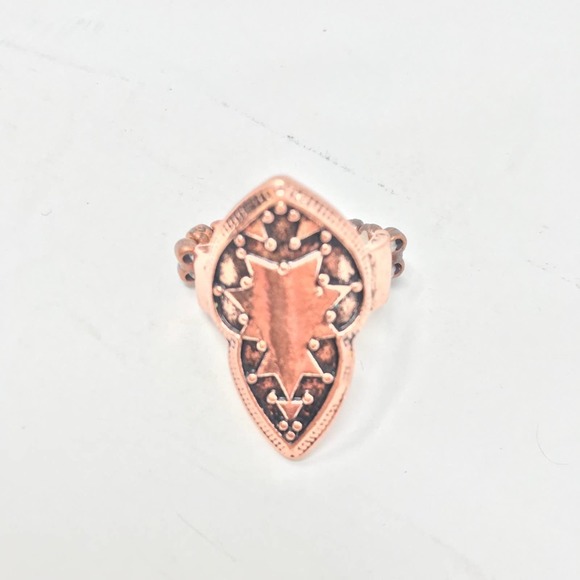 Copper Shield Adjustable Ring